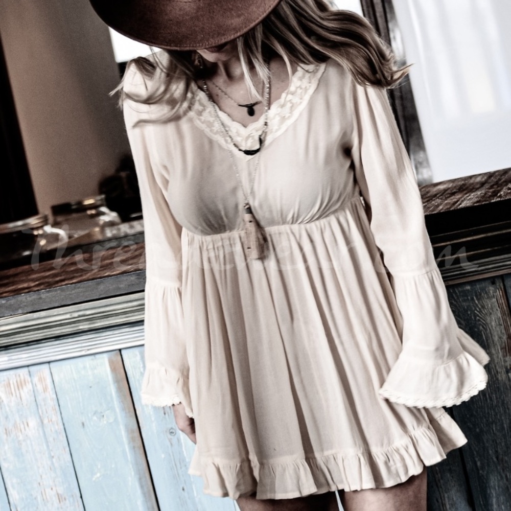 Bell sleeve mini dress/tunic